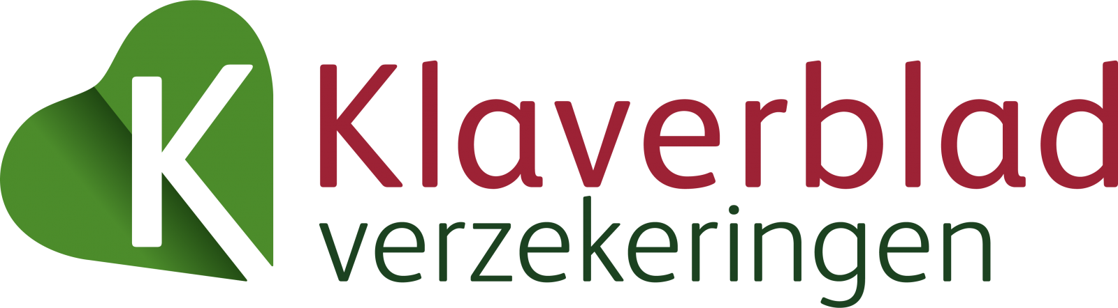Klaverblad AOV logo – arbeidsongeschiktheidsverzekering aanbieder
